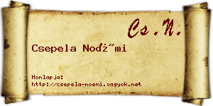 Csepela Noémi névjegykártya